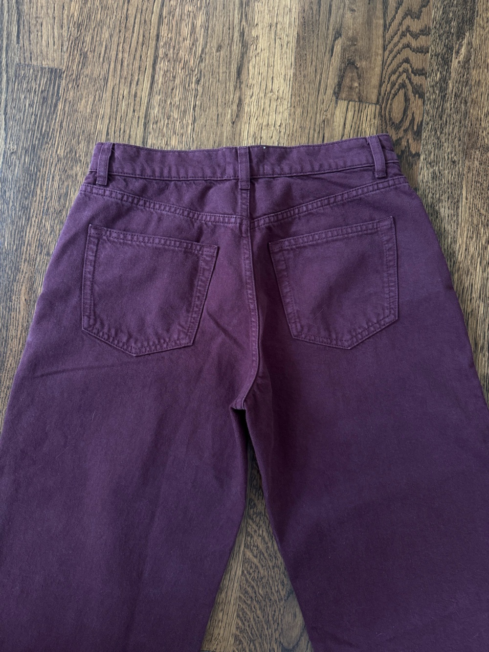 Reformation Cary Low Rise Slouchy Wide Leg Jeans 27 Blackberry - Picture 3 of 11
